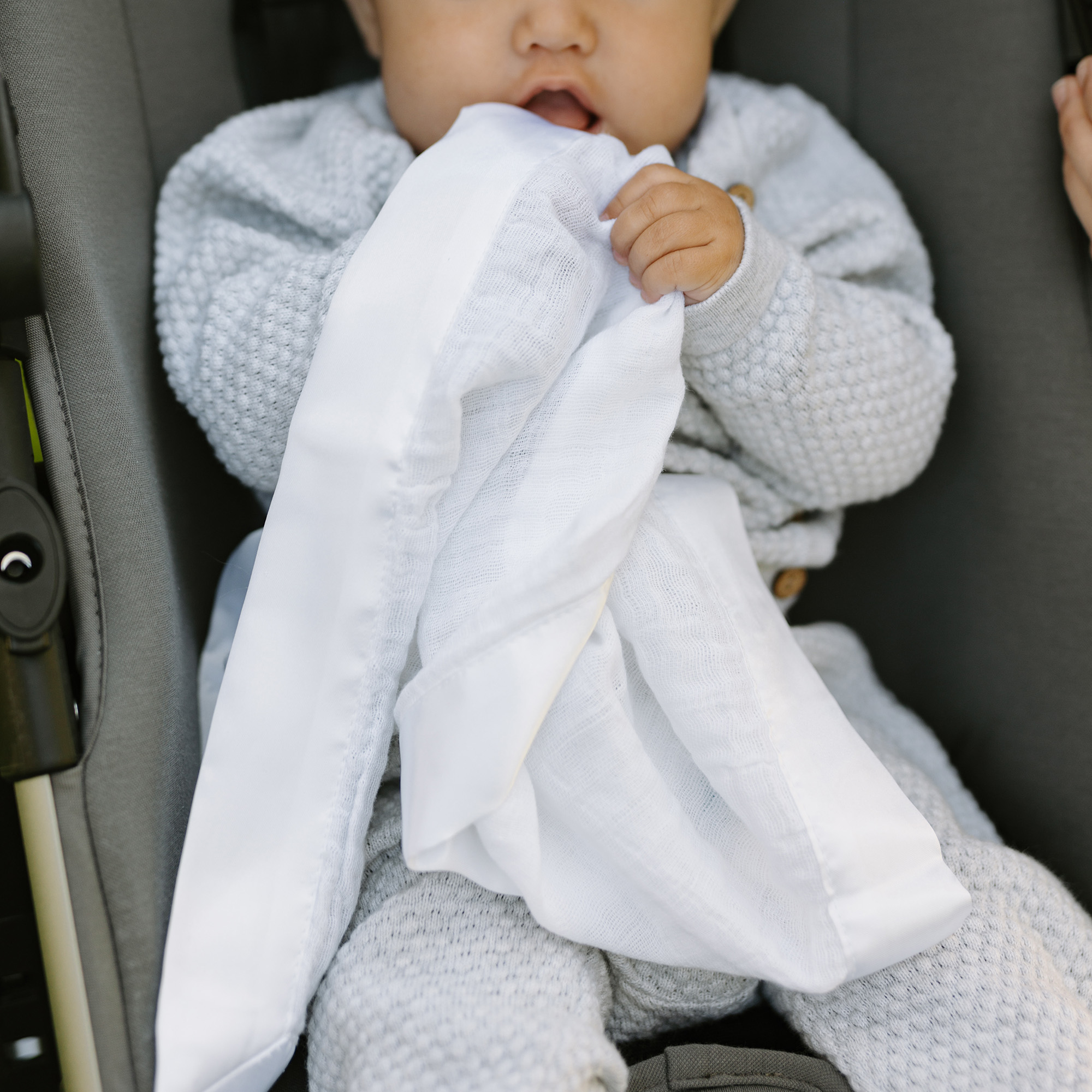 Little Unicorn Cotton Muslin Security Blanket 3Pack White, 3