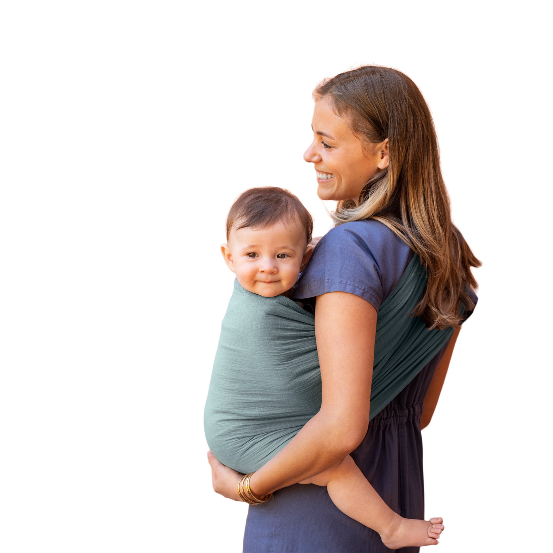 Moby Double Gauze Ring Sling - Fern.