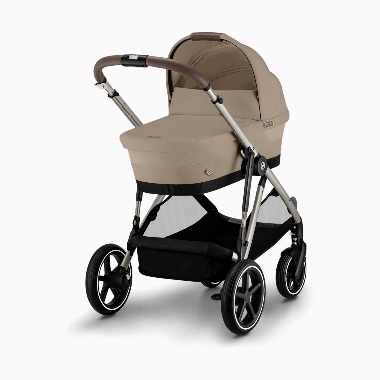 Cybex GAZELLE S Stroller + GAZELLE S Cot Bundle - Almond Beige.