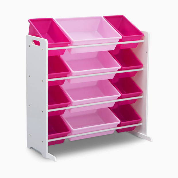 Delta Children Toy Storage Organizer - Bianca White/Pink.