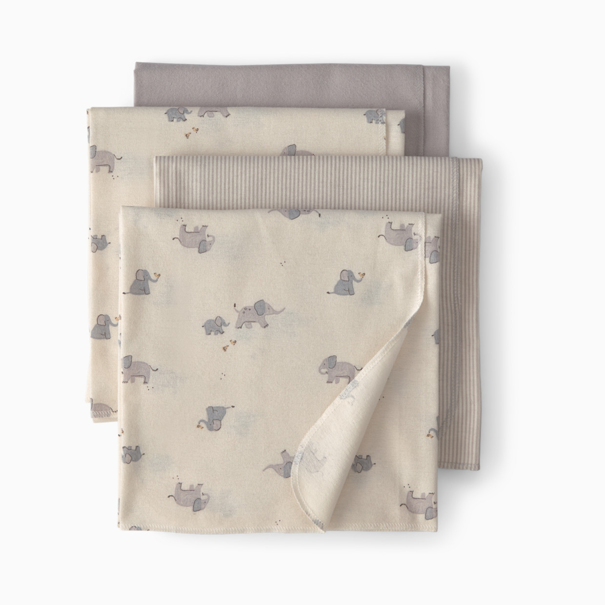 Carter's 4-Pack Floral Receiving Blankets - Elephant.
