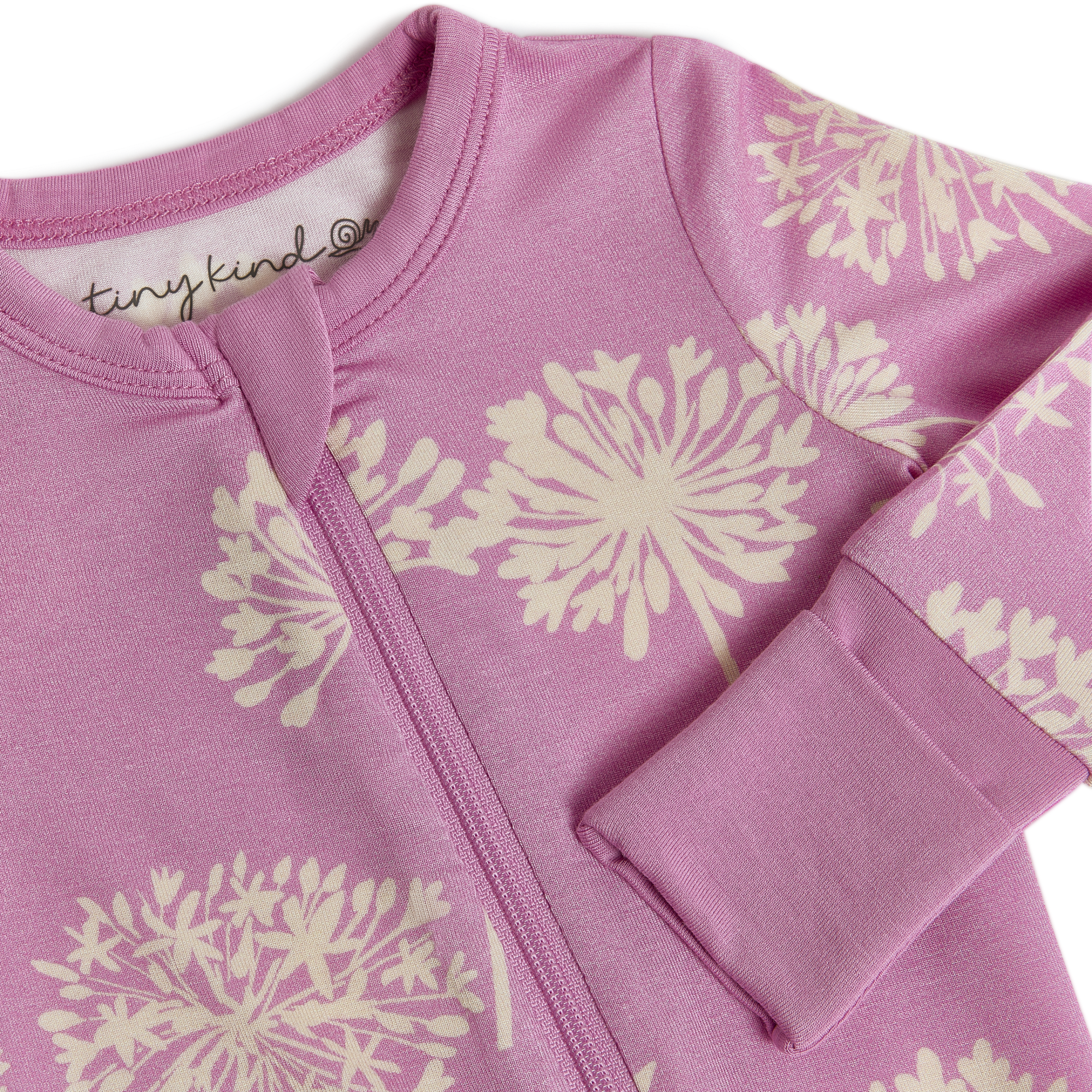 Tiny Kind Bamboo Viscose Convertible Footie Printed.