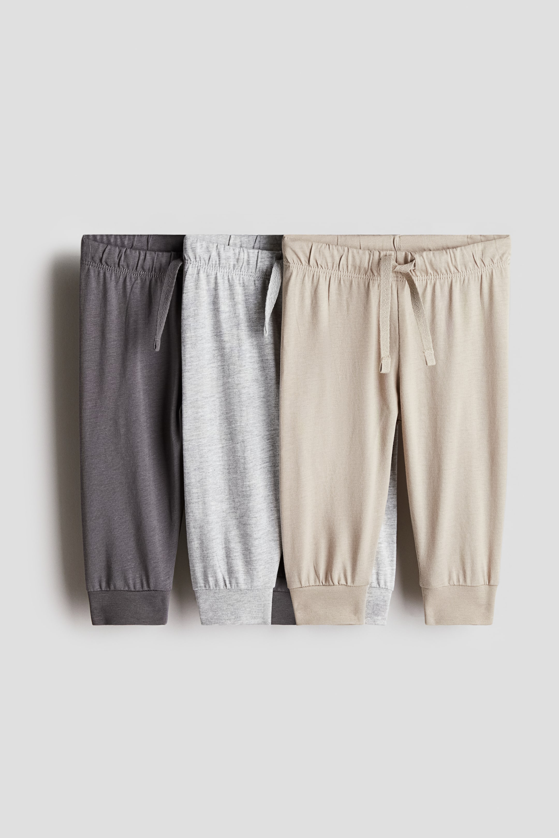 H&M  Cotton Jersey Joggers (3-pakc).