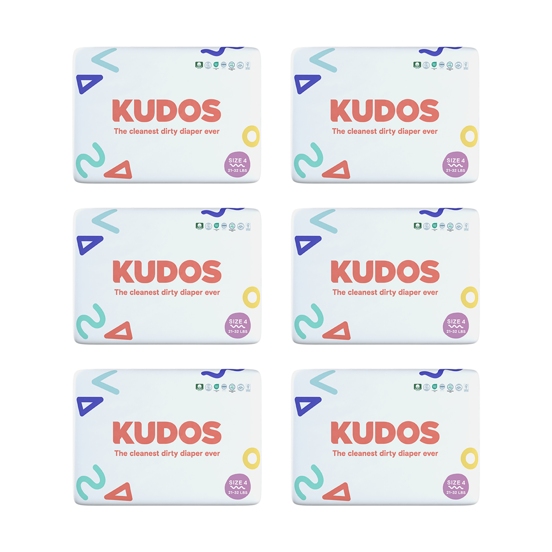 Kudos Diapers, Monthly Supply.