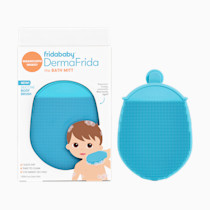 Frida Baby DermaFrida the Bath Mitt | Toddler Quick-Dry Body Bath Brush, Silicone, Replacement to Kid's Washcloth | Fits Both Parent or Child for Early Stage Development