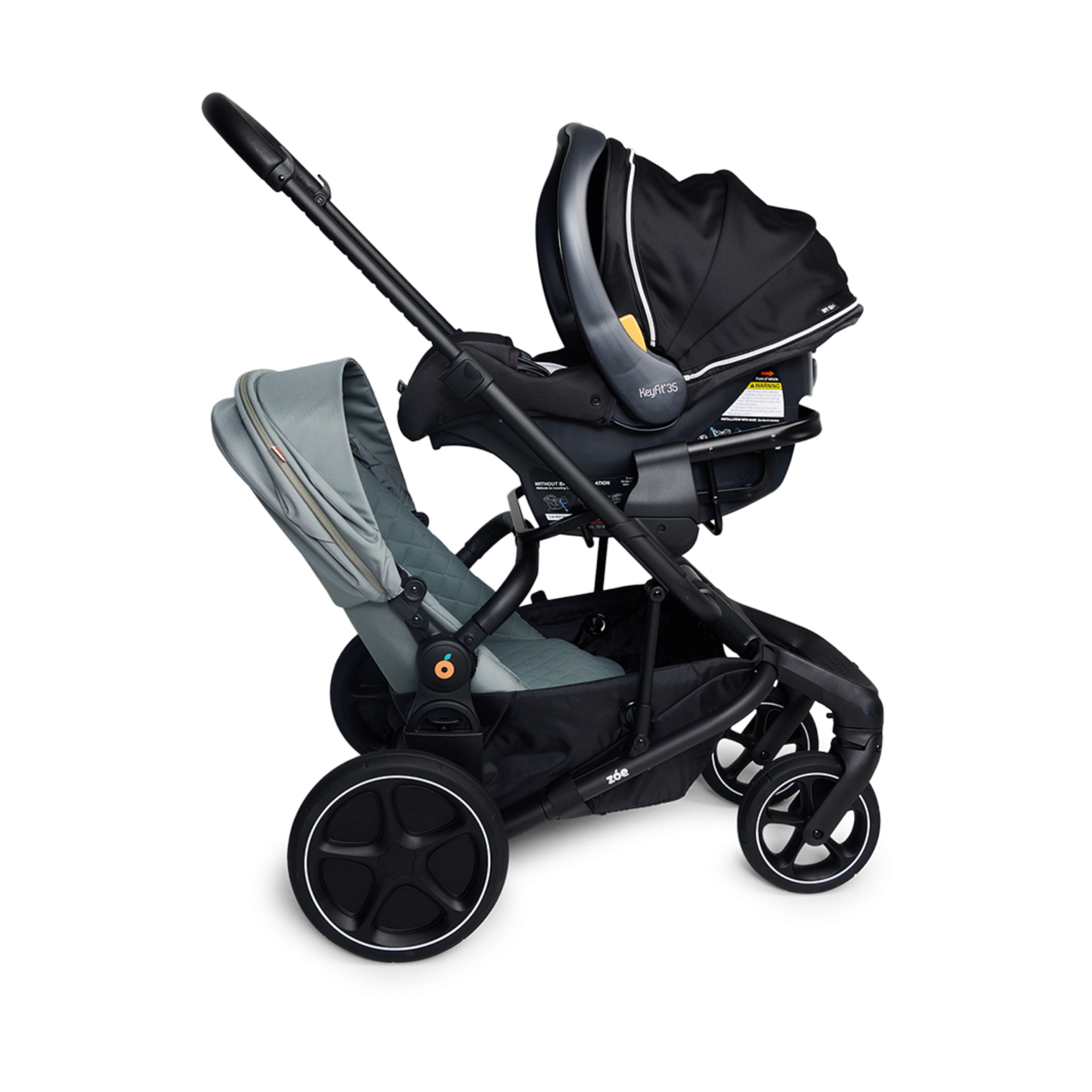 Zoe Journey Car Seat Adapter - Chicco - Black.