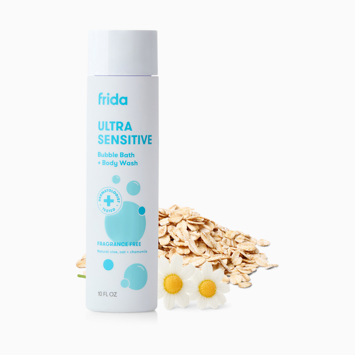 Frida Baby Bubble Bath + Body Wash - Unscented.