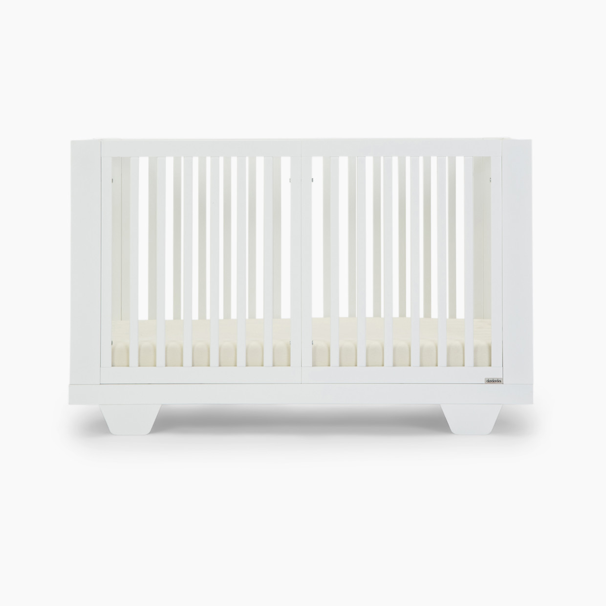 dadada Spirit 8-in-1 Convertible Crib - White/Natural.