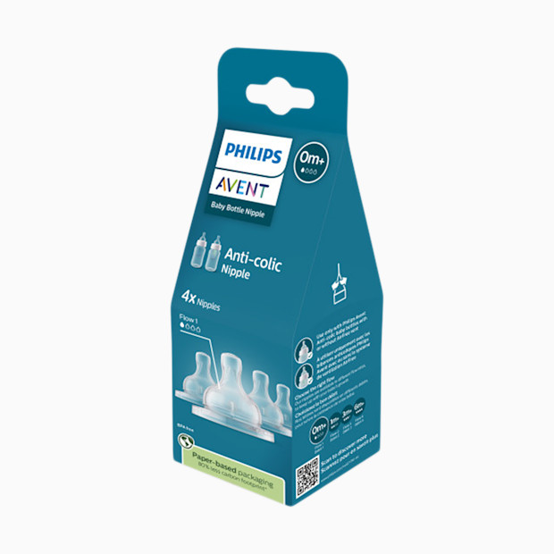 Philips Avent Anti-Colic Baby Bottle Nipples (4 Pack).