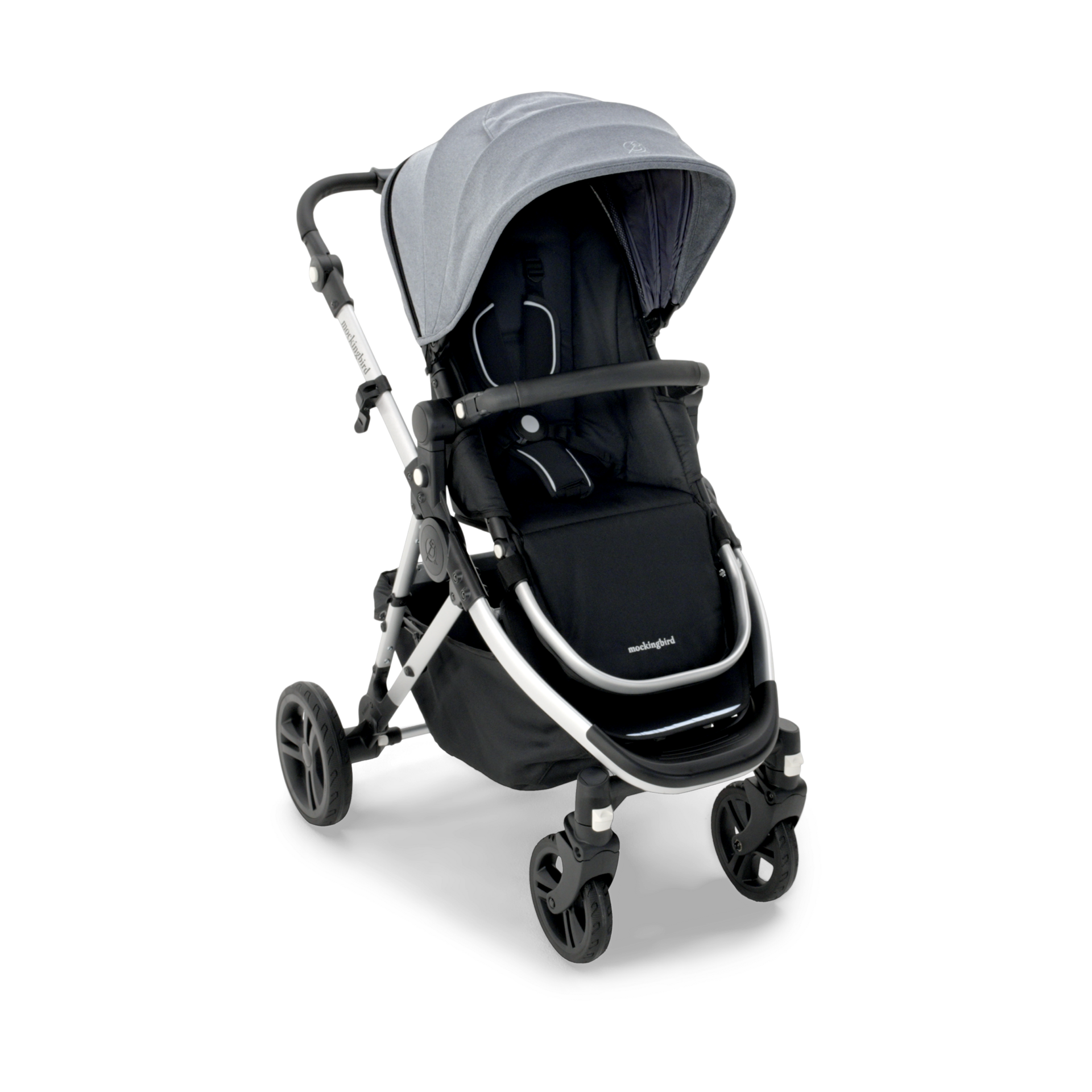 Thumbnail of Heather Grey Canopy With Black Leather