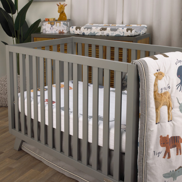 NoJo Baby Photo Op Fitted Crib Sheet - Zoo Animals.