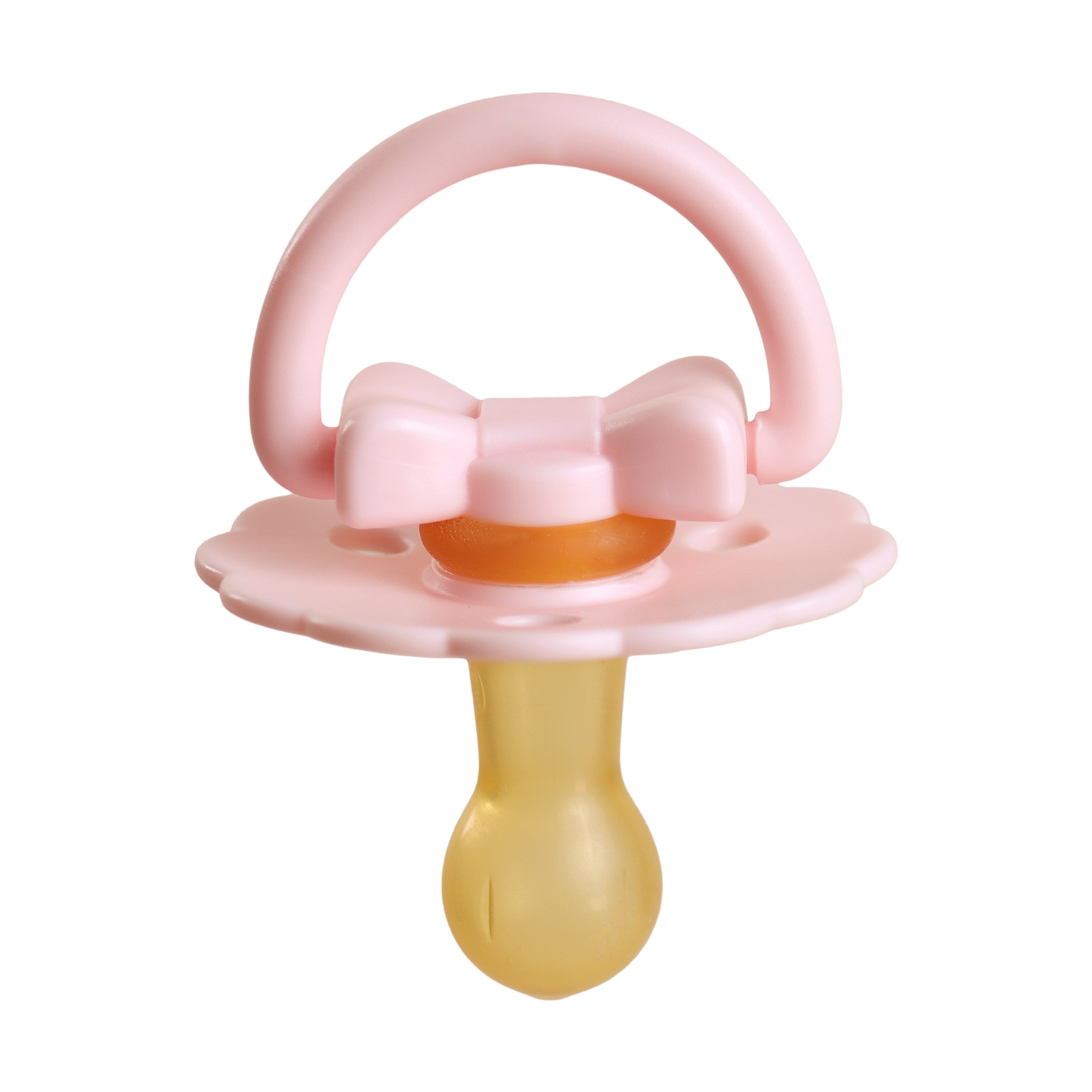 Itzy Ritzy Itzy Soother Natural Rubber Pacifier - Bow, 0-6.