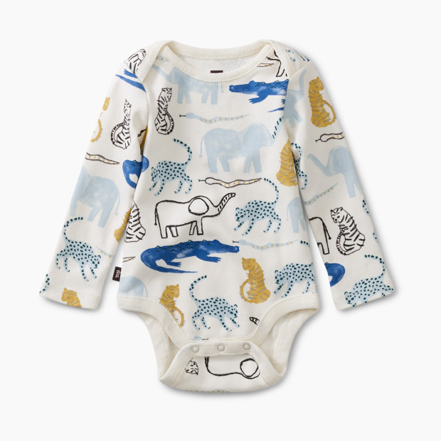 Tea Collection Bodysuit Three-Pack - Dancing Dinosaurs, 0-3 Months.