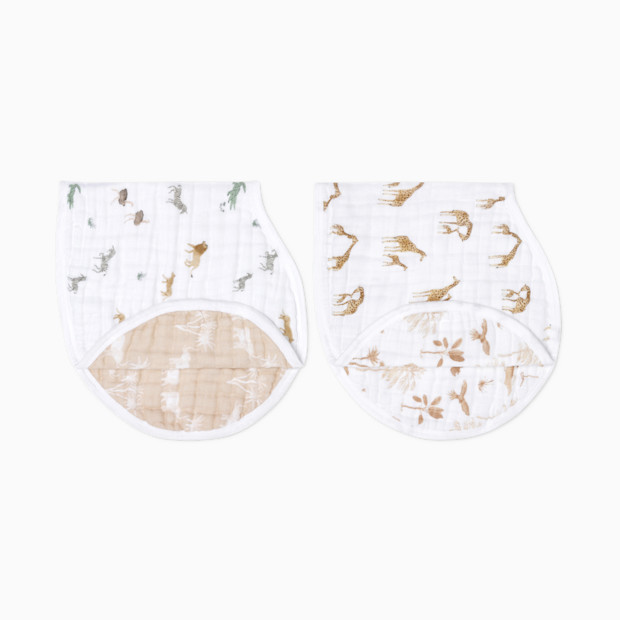 Aden + Anais Organic Muslin Burpy Bibs (2 Pack).