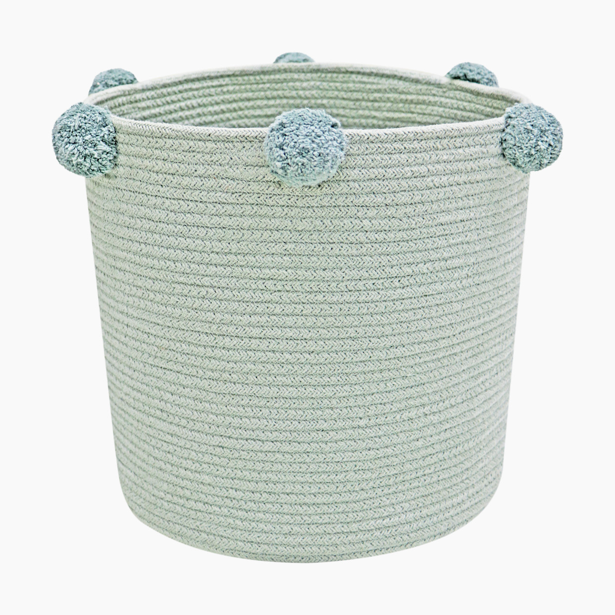 Lorena Canals Cotton Bubbly Basket - Blue Sage.