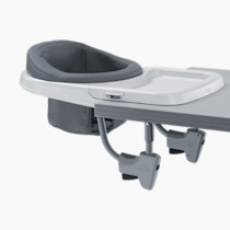 Chicco FastLock® 360 Rotating Hook-On High Chair, Portable High Chair for Babies and Toddlers, Sets up in Seconds | Charcoal/Grey