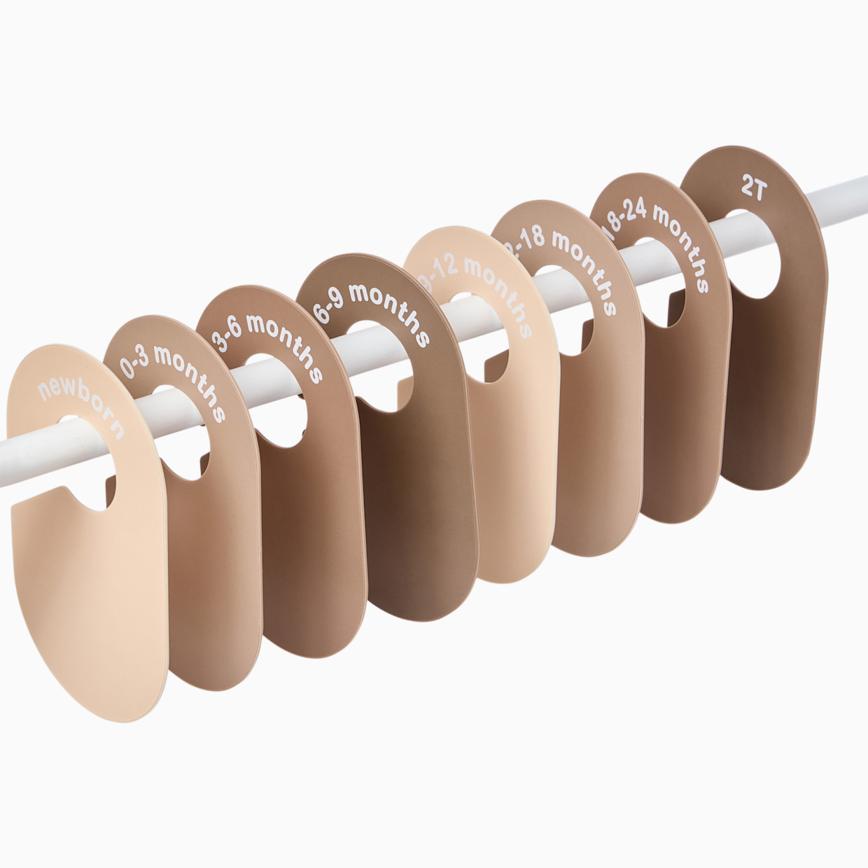 Sprucely 8 Piece Closet Dividers - Oat.
