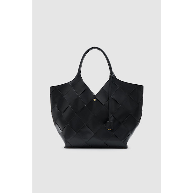 Anine Bing Lili Tote Braided Leather.