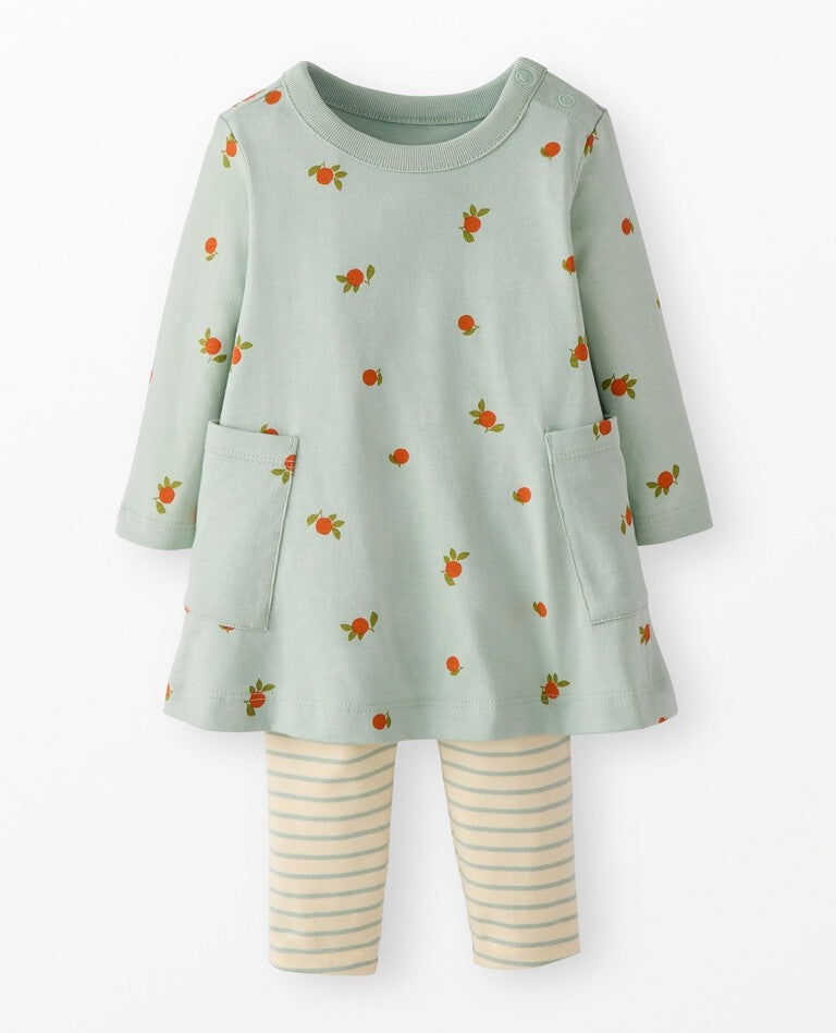 Long Sleeve Pocket Dress & Leggings Set.