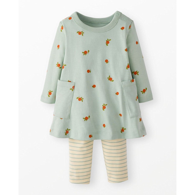 Long Sleeve Pocket Dress & Leggings Set.