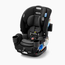 Graco 4Ever DLX Slim 4-in-1 Infant to Toddler Car Seat, Rear Facing, Forward Facing, to High Back Booster & Backless Booster, Slim Car Seat Saves Space & Grows with Child, Thompson