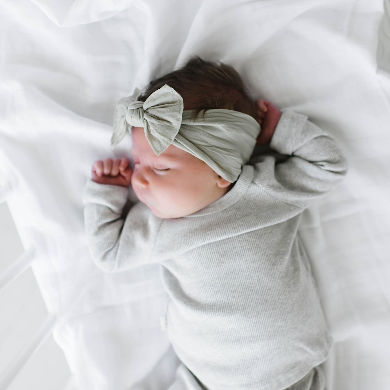 Baby Bling Classic Knot Headband Set (3 pack) - Primrose/Mauve/Grey.