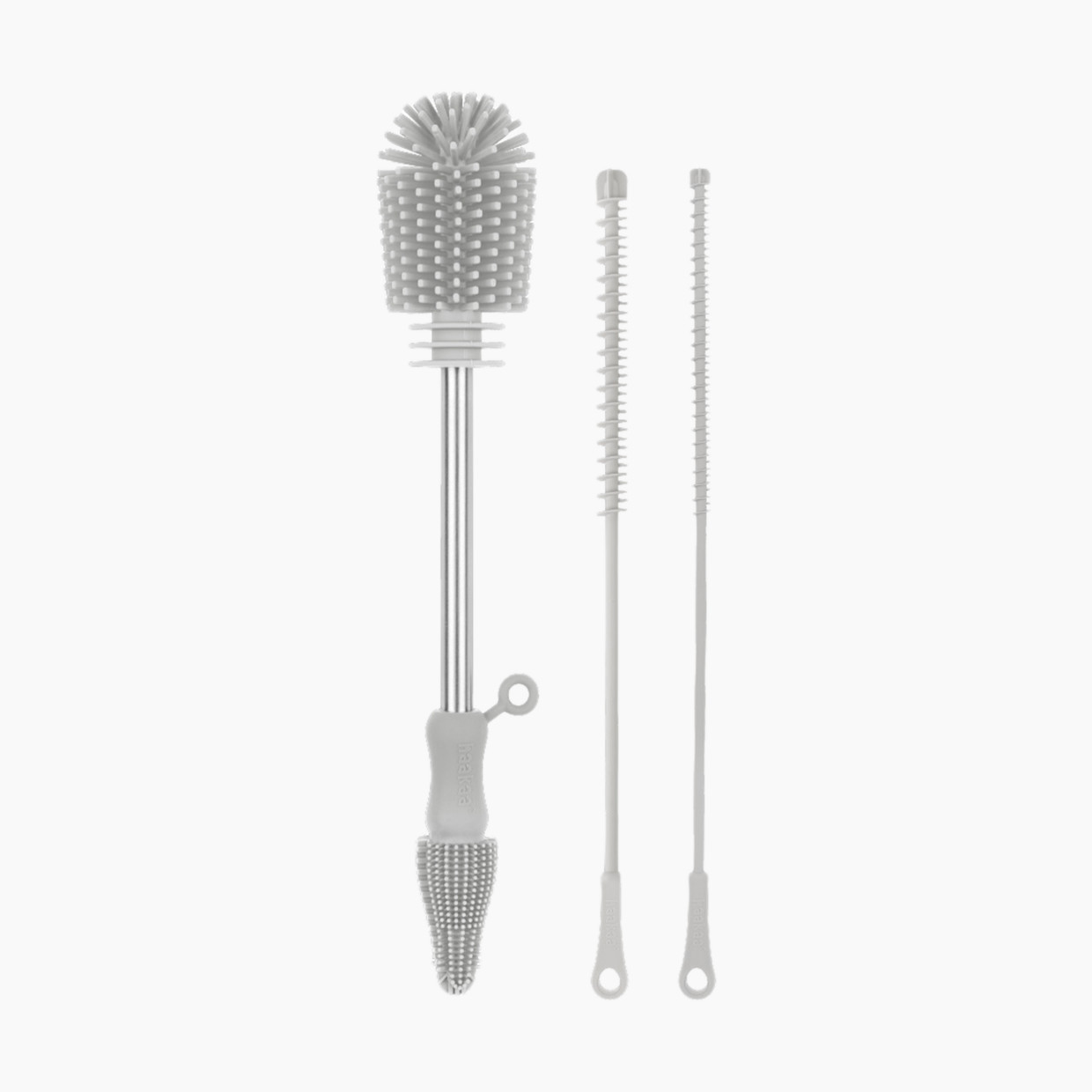 Haakaa Silicone Cleaning Brush Kit - Grey.