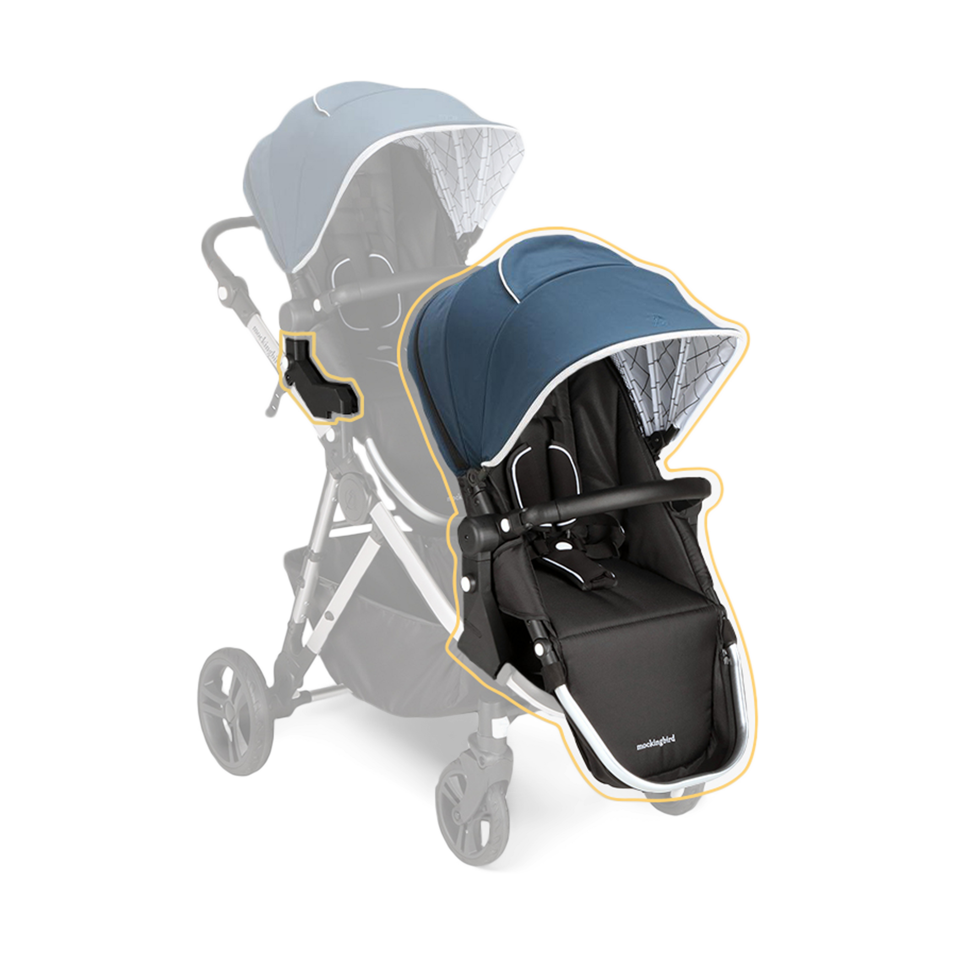 Thumbnail of Sea/Windowpane Canopy With Black Leather (2020)