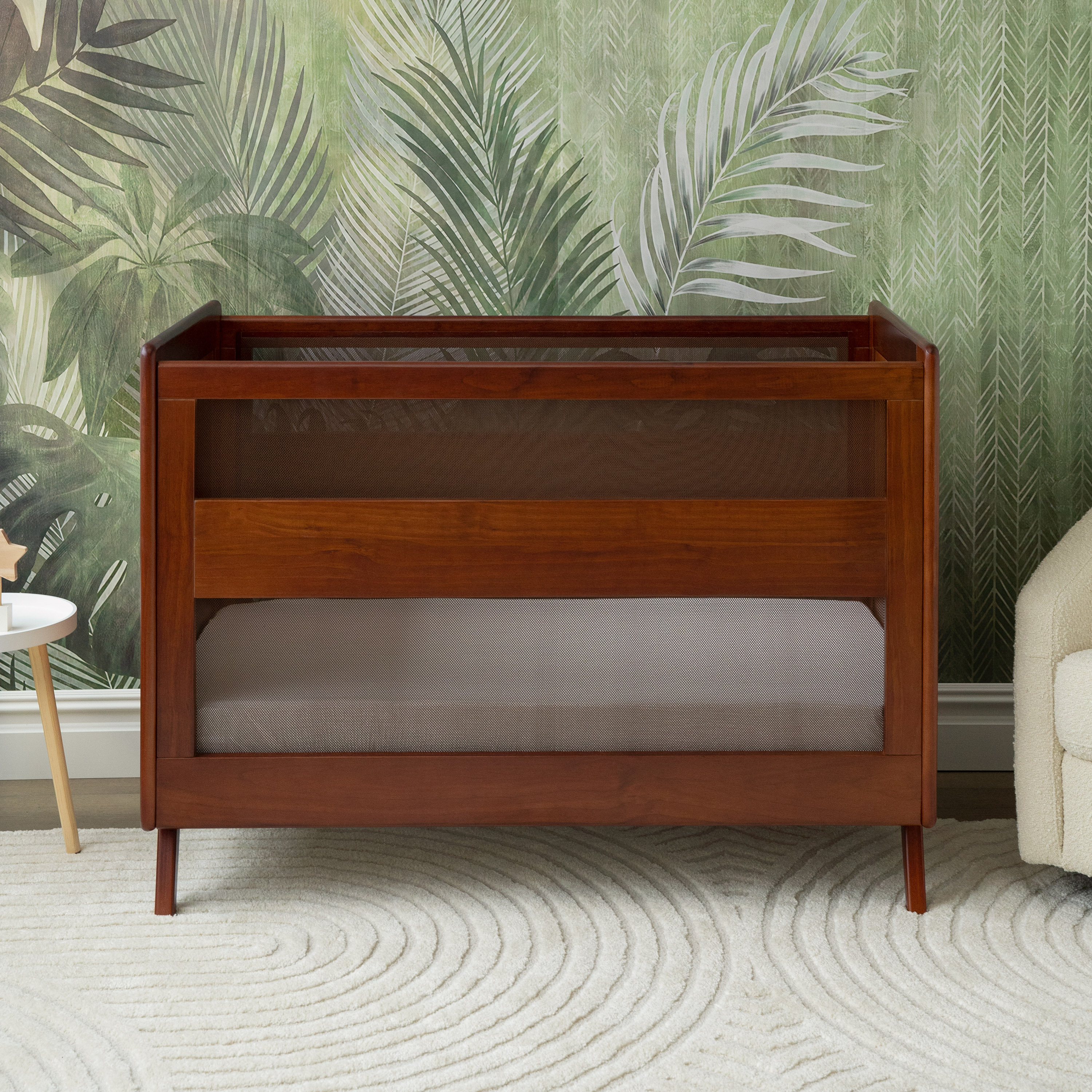 Halo 3-in-1 Breathable Mesh Convertible Crib with Conversion Kit.