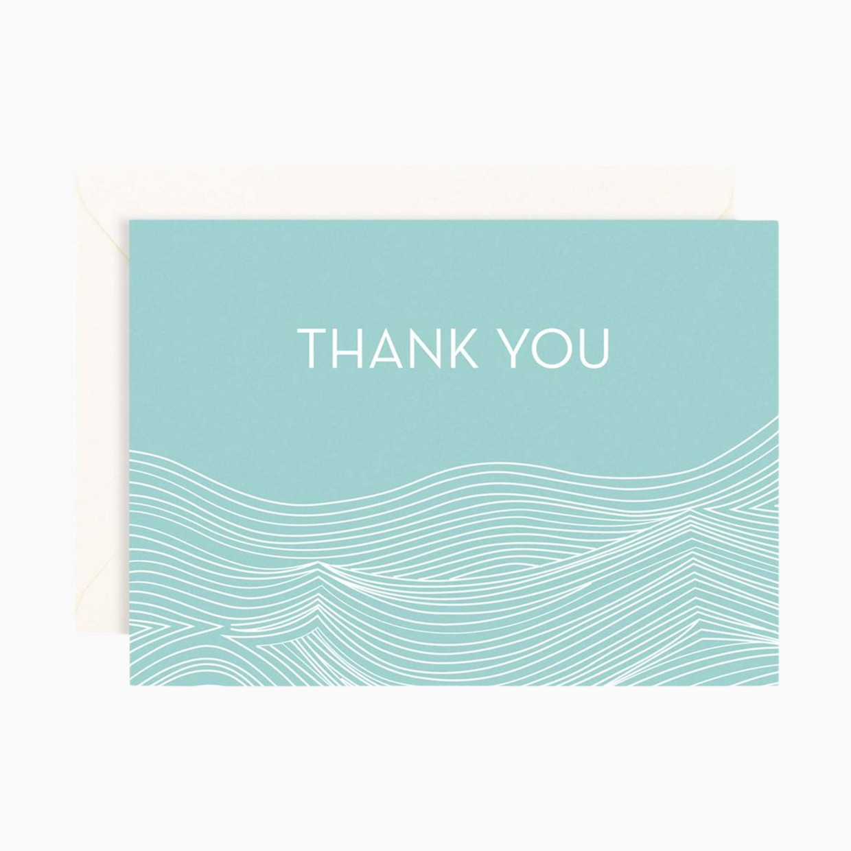 Paper Source Pool Waves Thank You Card Set 4 Bar (10).