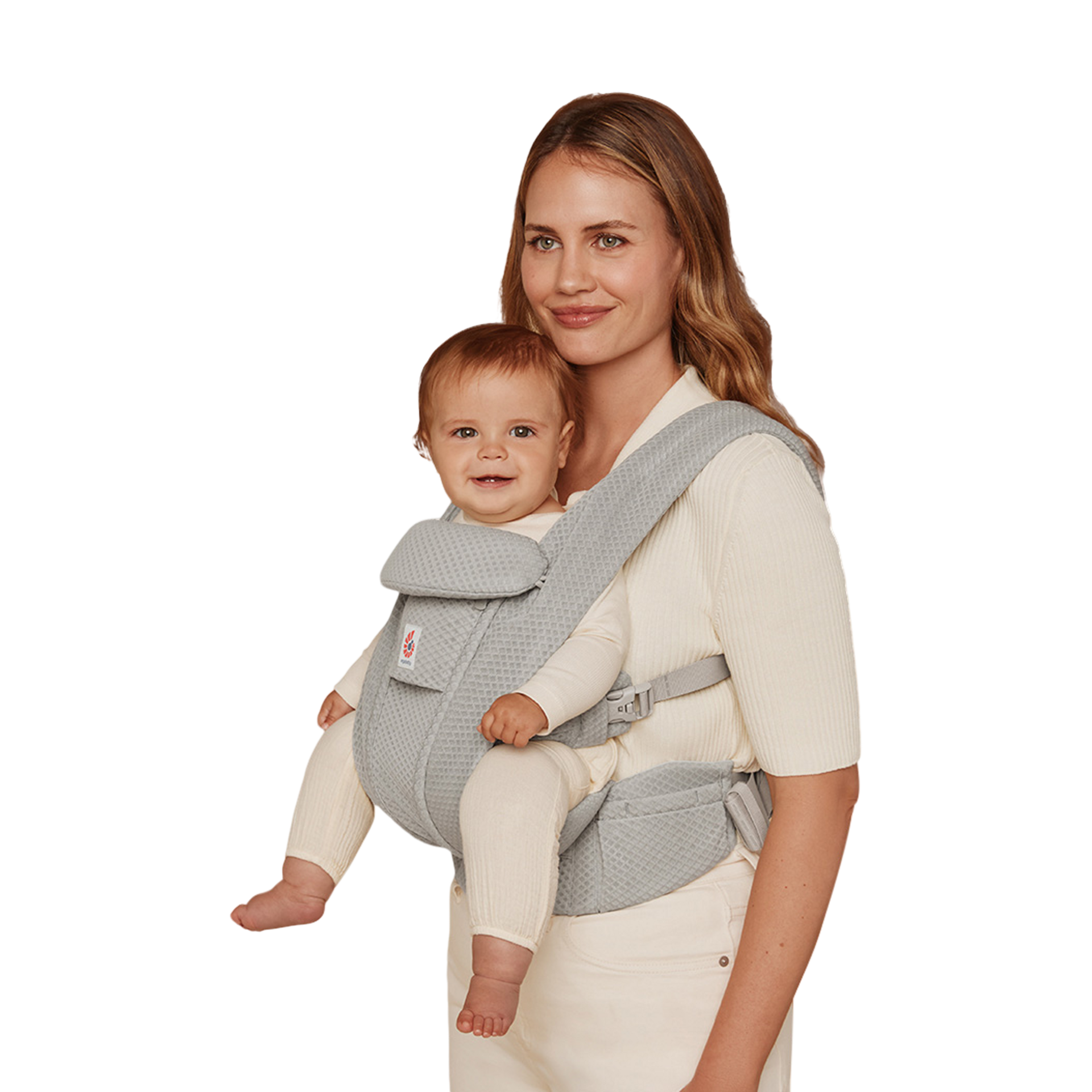 Ergobaby Omni Deluxe Carrier - Pearl Grey Mesh.