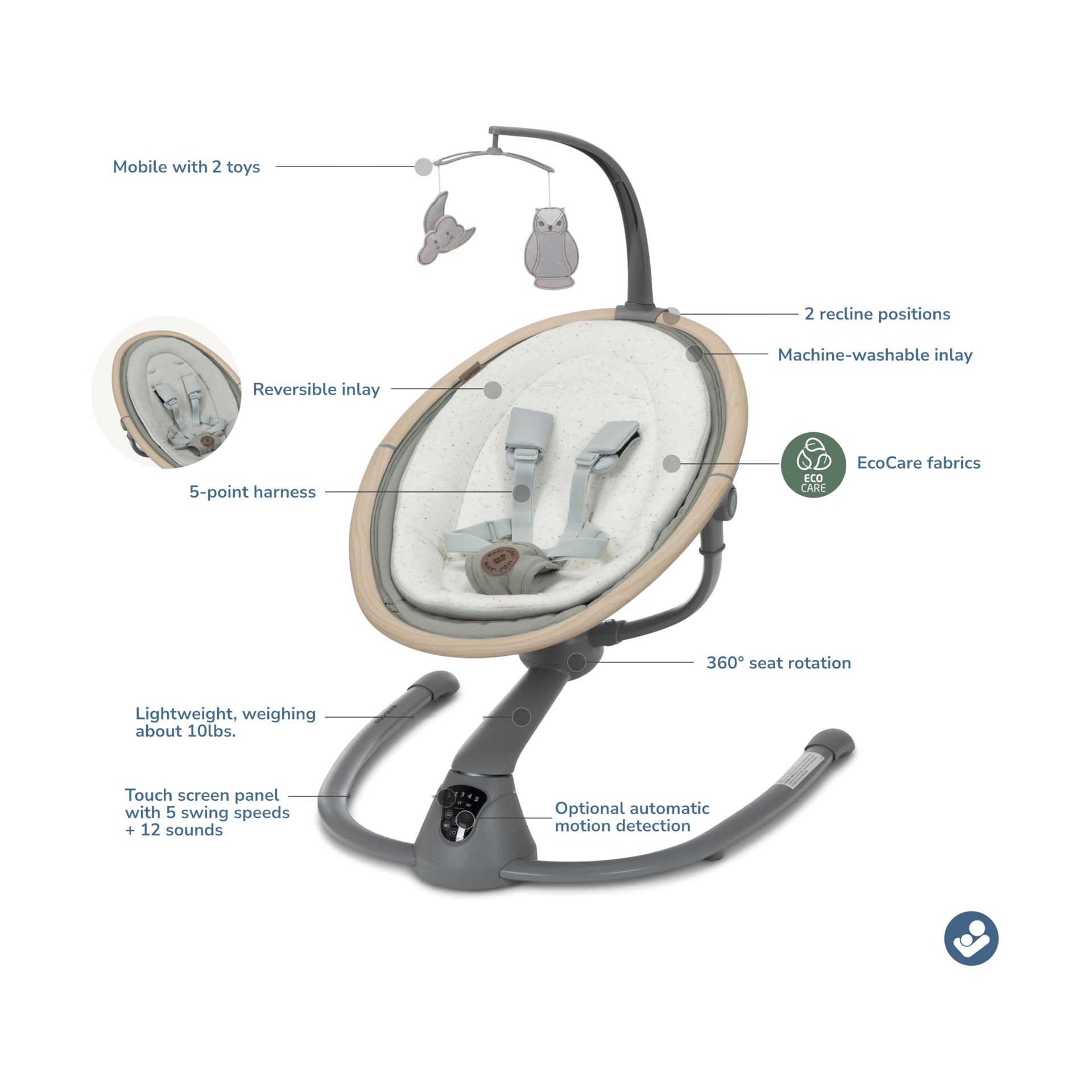 Maxi-Cosi Cassia Swing - Classic Green.