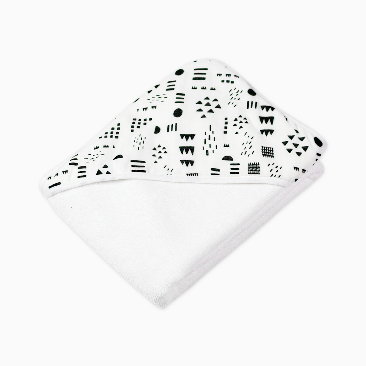 Honest Baby Clothing 3-Piece Organic Cotton Hooded Towel Set - Pattern Play, Os.