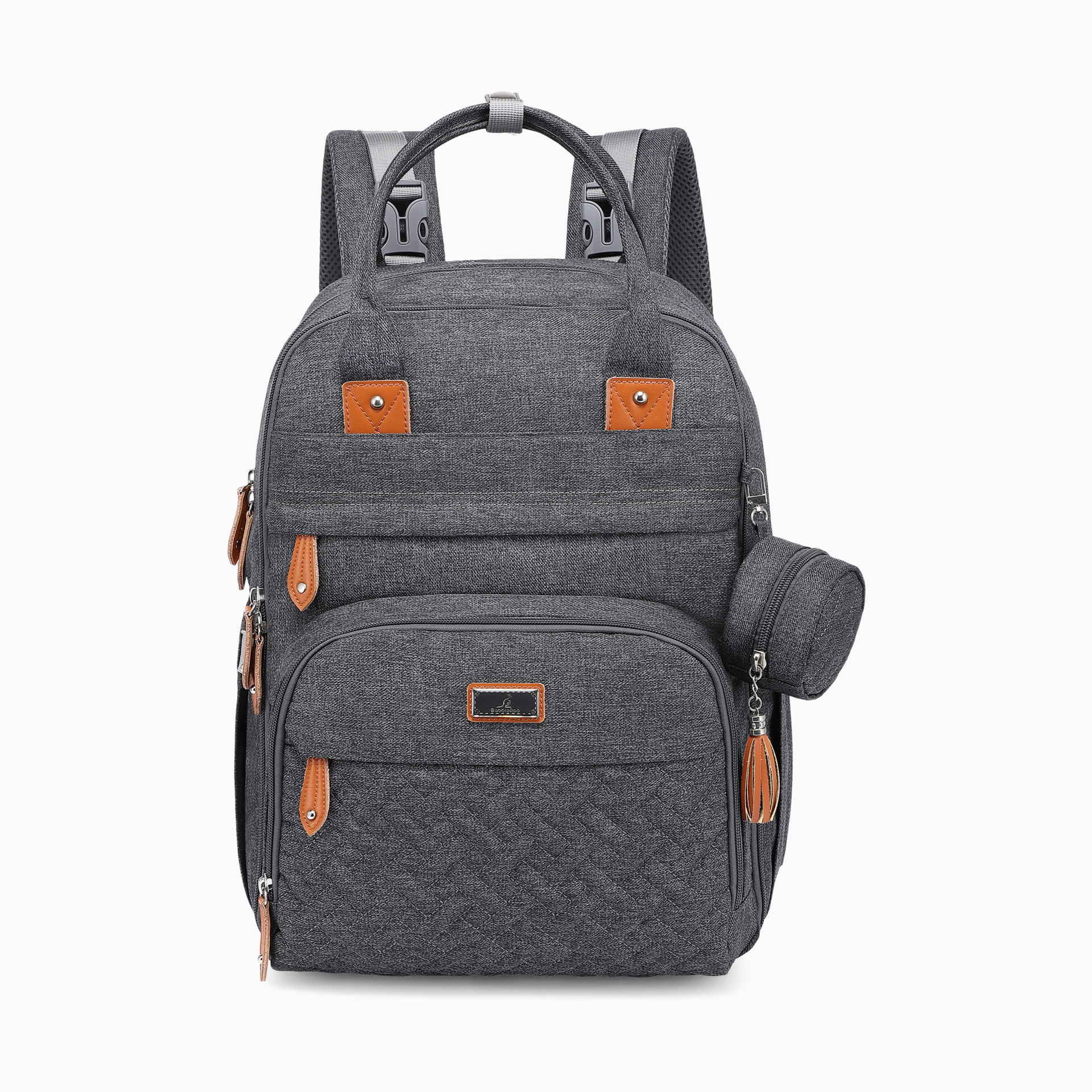 Diaper bag backpack Diaper Bag Backpack Sleek Black | Luli Bebé main image 2