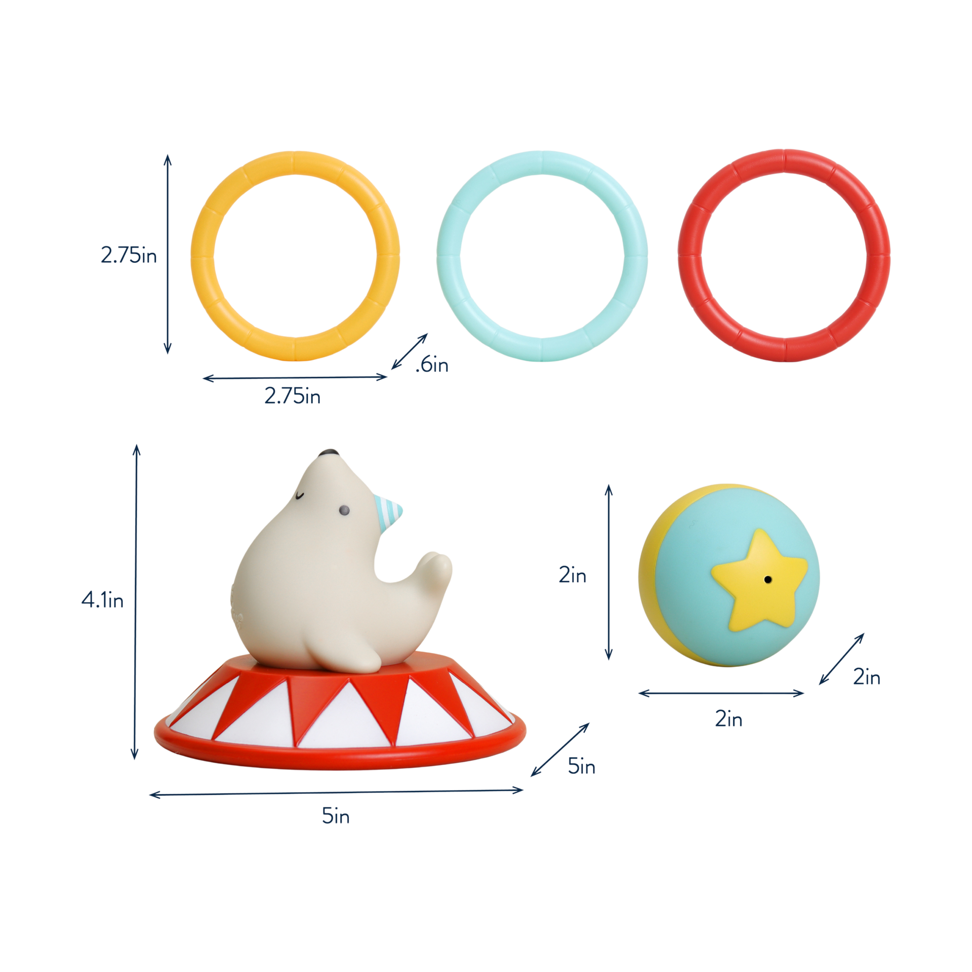 Itzy Ritzy 3 Ring Circus Toss.