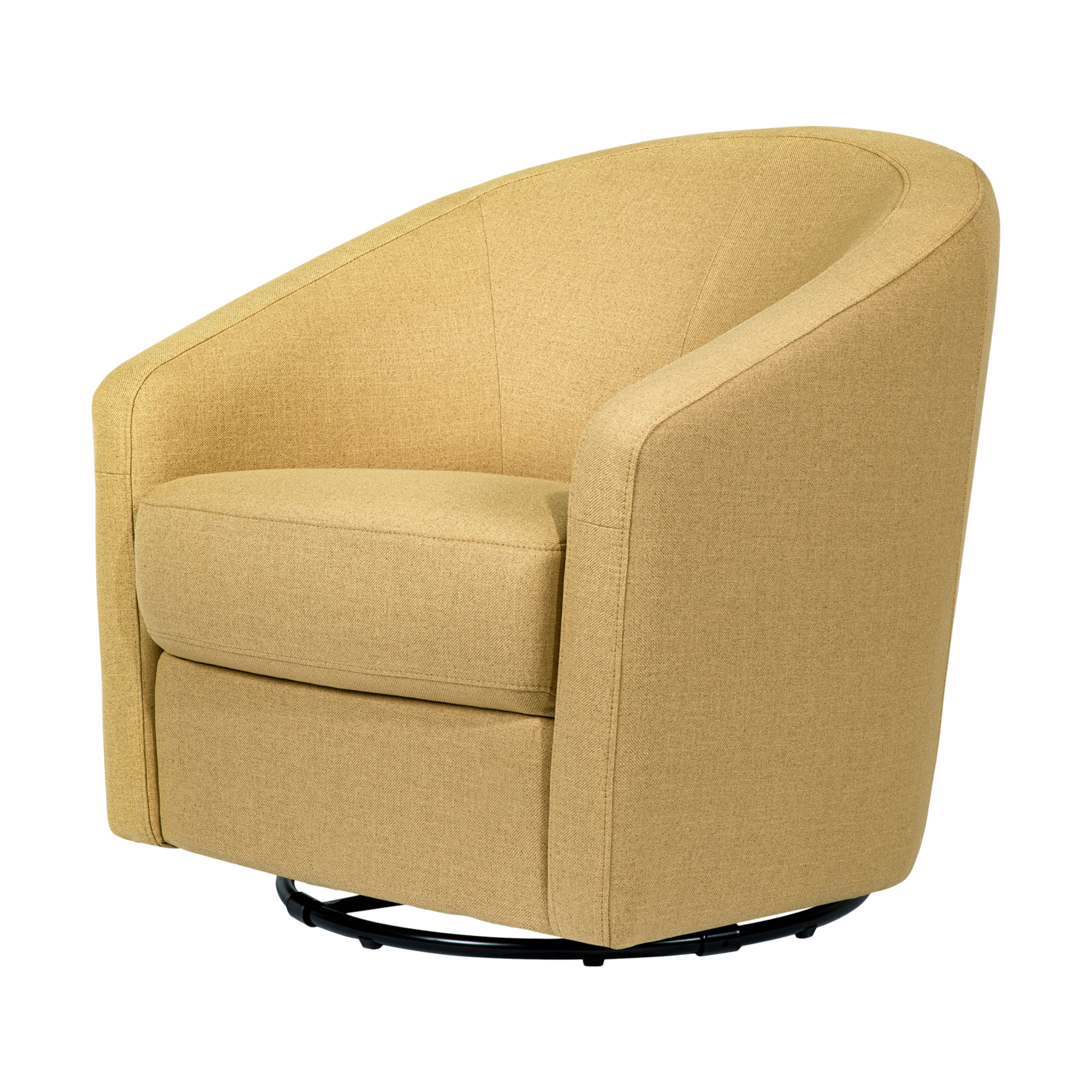 babyletto Madison Eco Twill Swivel Glider Dijon Eco Twill Babylist Shop