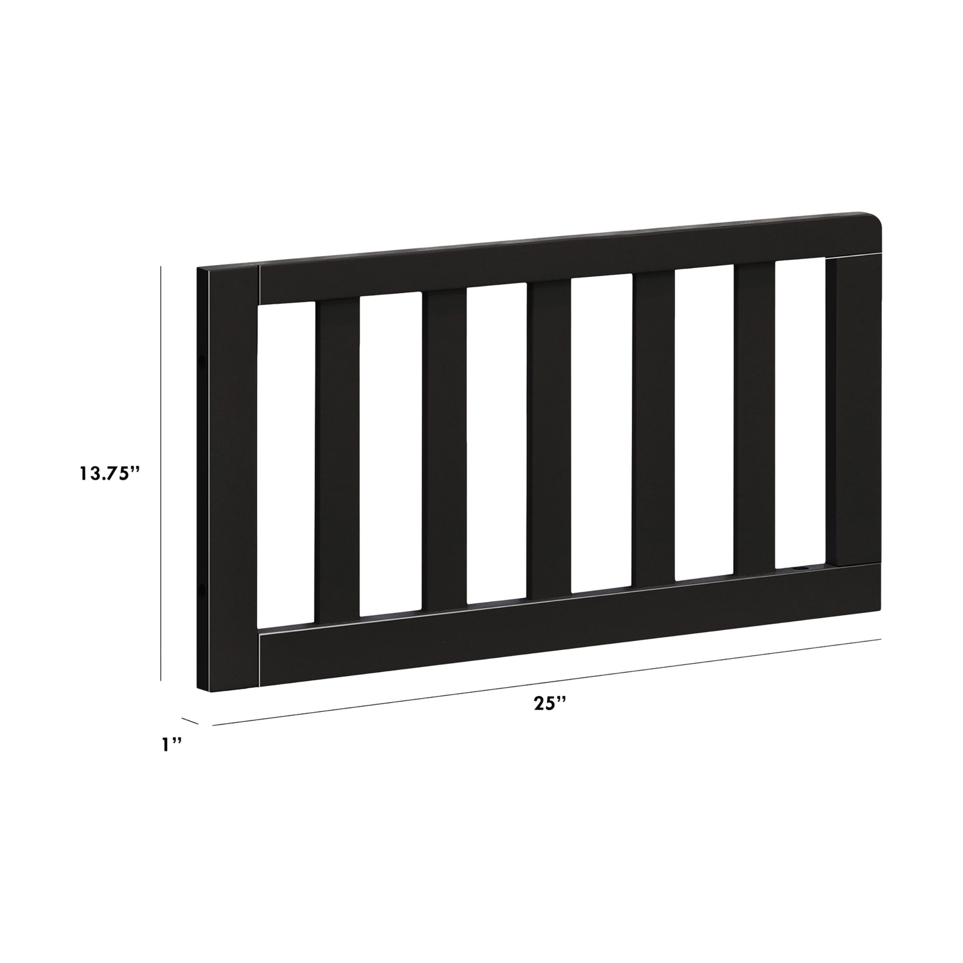 Carter's by daVinci Charlie Toddler Bed Conversion Kit - Ebony.