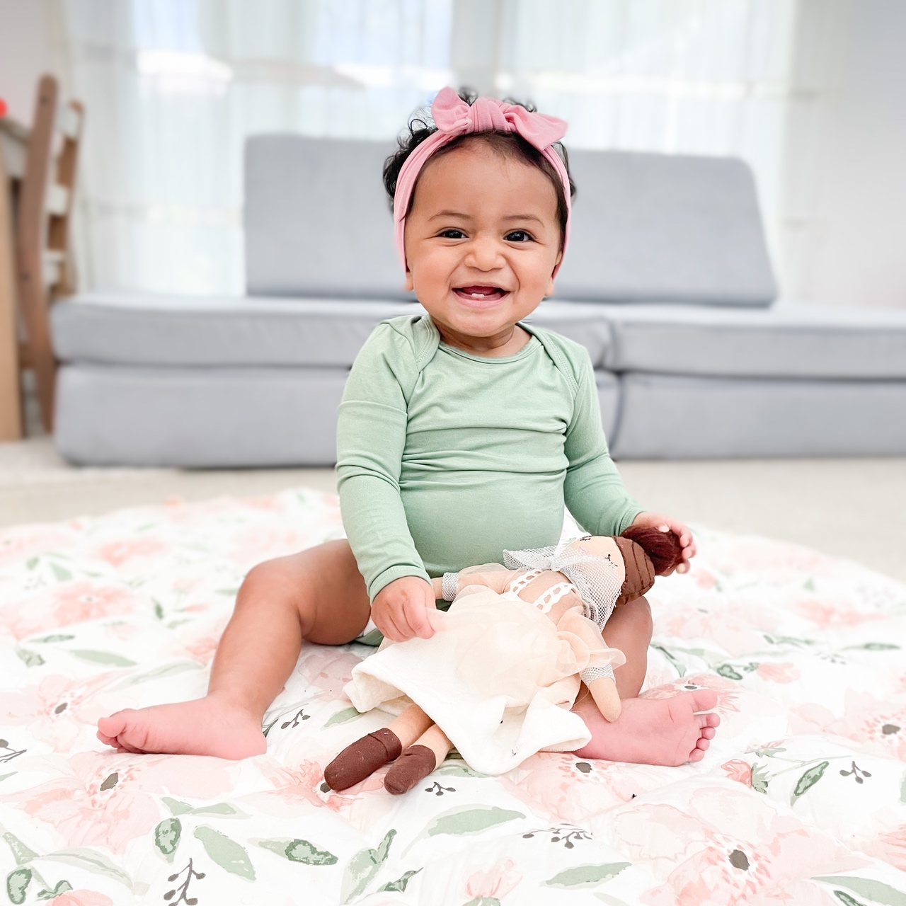 Crane Baby Cotton Quilted Playmat Parker Floral Babylist Shop