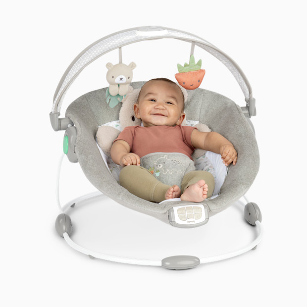 Ingenuity InLighten Baby Bouncer Seat with Light Up Toy Bar.