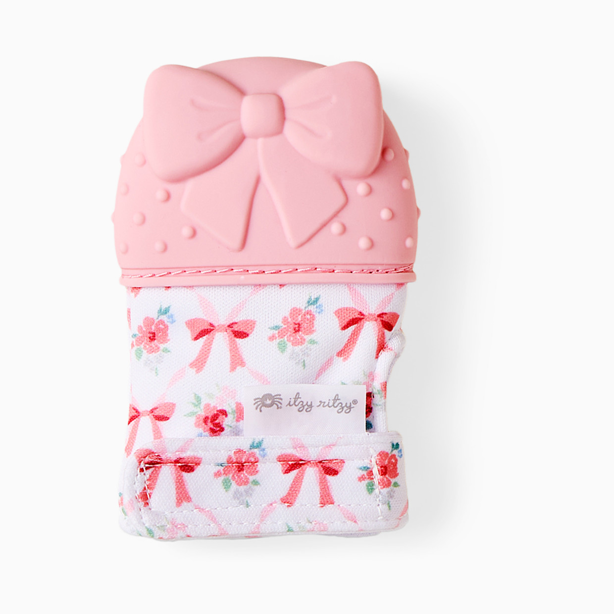 Itzy Ritzy Teething Mitt - Ribbons & Roses.