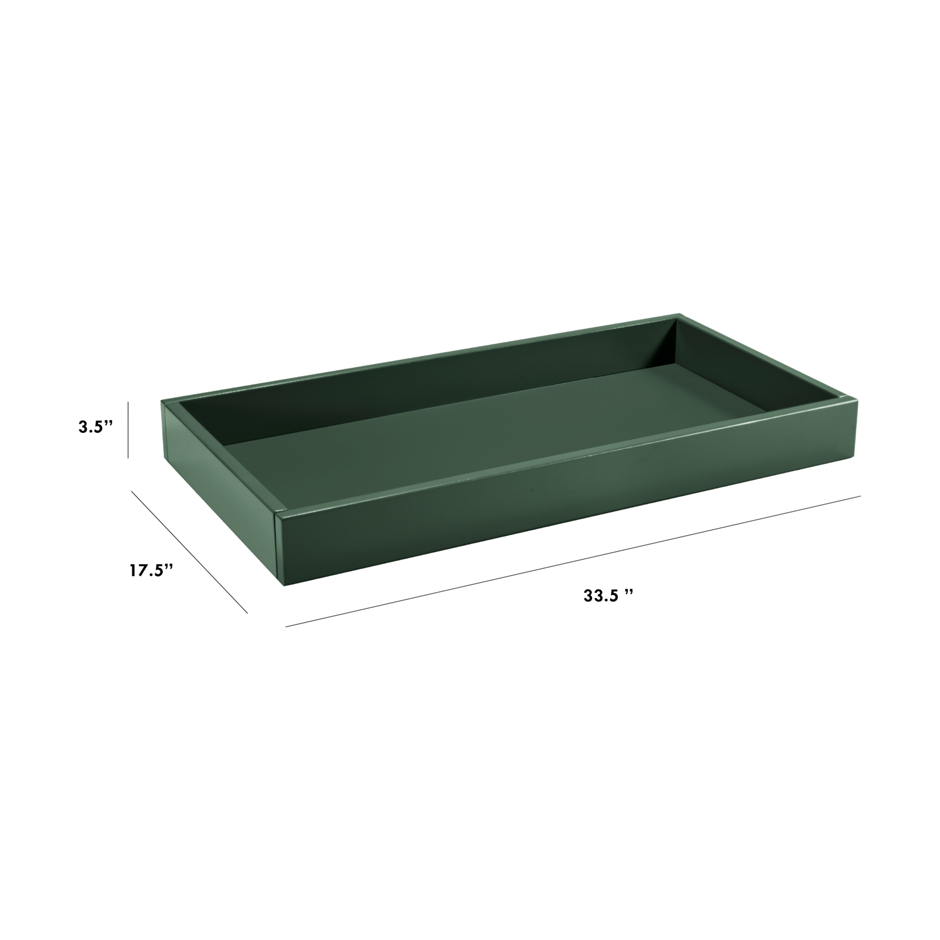 daVinci Universal Removable Changing Tray - Forest Green.