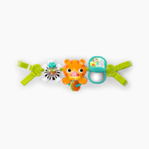 Bright Starts Take Along Musical Carrier Baby Activity Toy Bar, Hanging Car Seat Toy, 4 Fun Melodies, Fine Motor Skill Development Ages Newborn +, Multi-Color