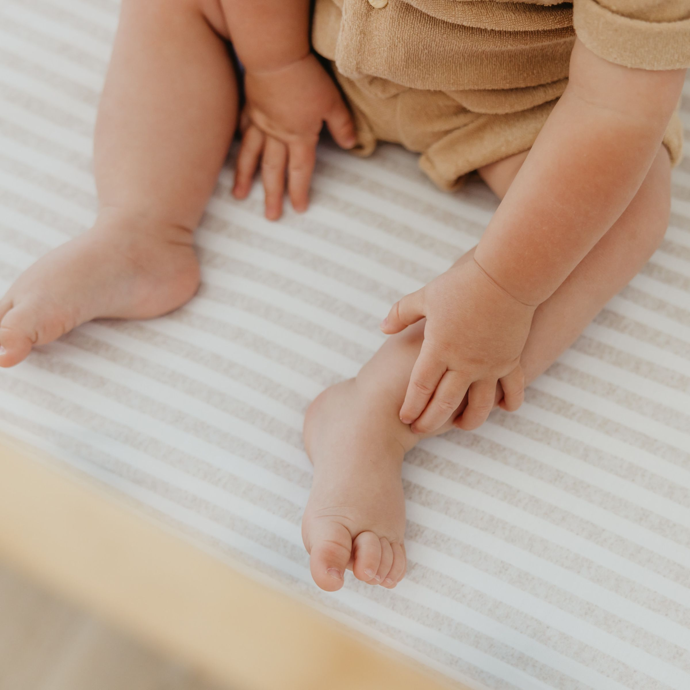 Copper Pearl Printed Premium Crib Sheet - Coastal.