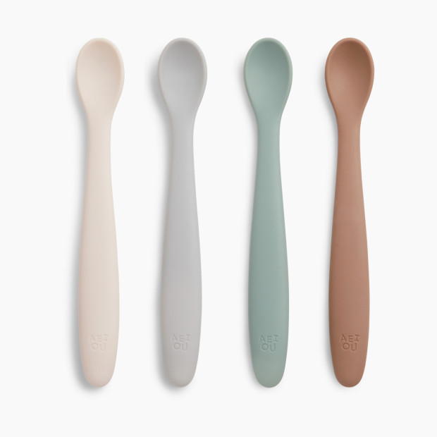 AEIOU Infant Feeding Spoon (4 Pack) - Multi Color