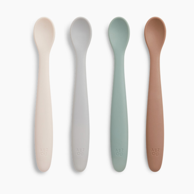 AEIOU Infant Feeding Spoon (4 Pack) Multi Color Babylist Shop AEIOU Infant Feeding Spoon (4 Pack) Multi Color Babylist Shop