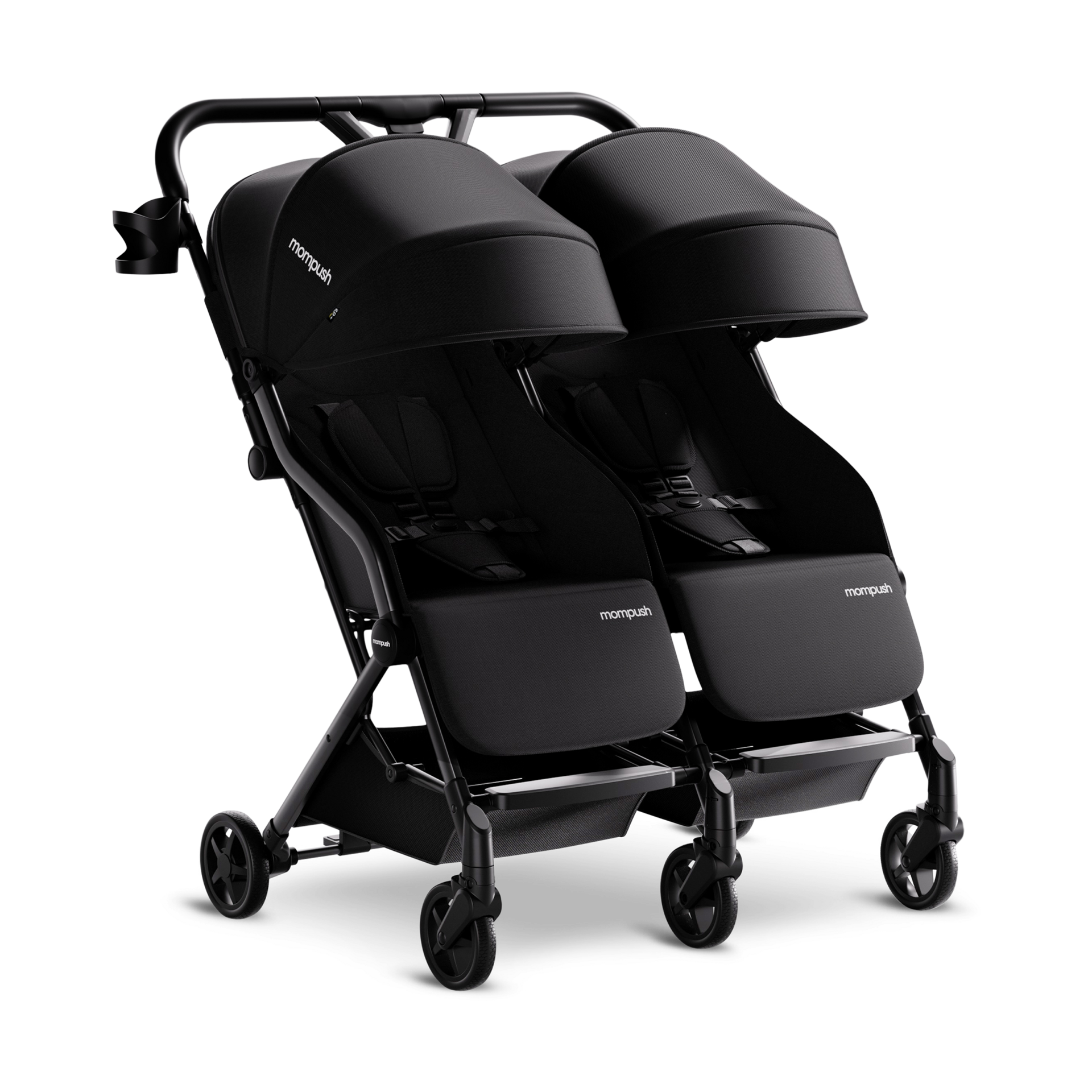 Mompush Lithe Double Stroller.