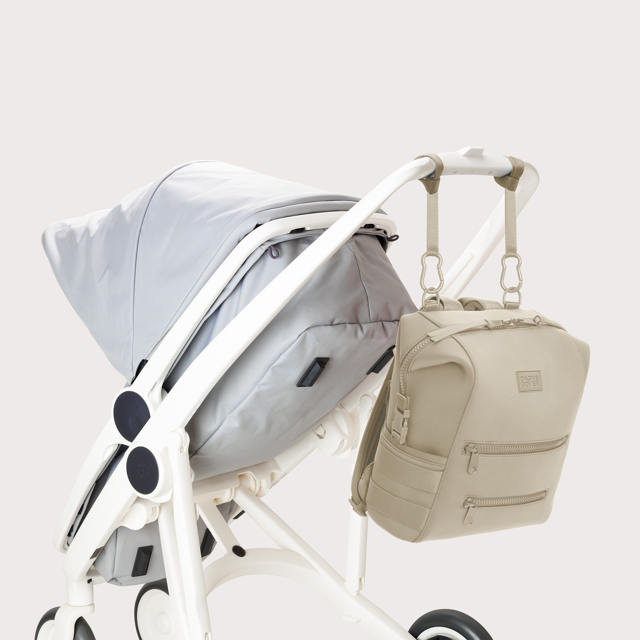 Dagne Dover Indi Diaper Bag Backpack - Oatmeal, Medium.