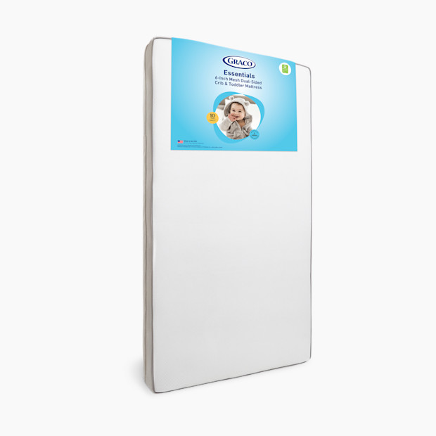Graco Essentials 6-Inch Mesh Dual-Sided Crib & Toddler Mattress.