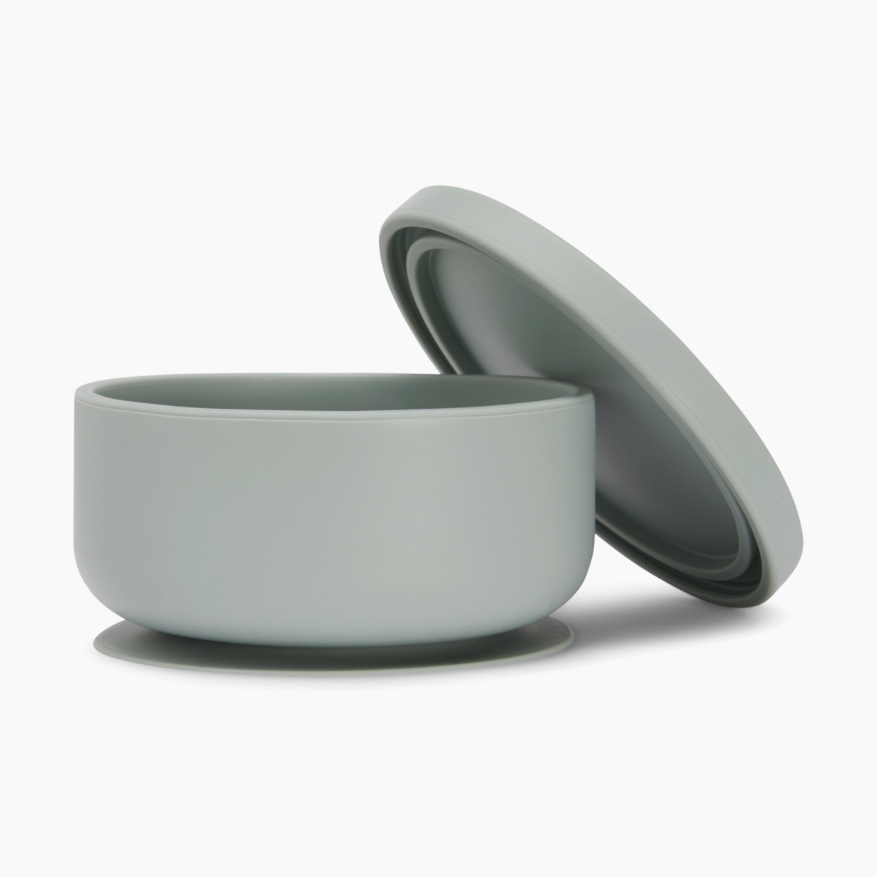 AEIOU Suction Bowl with Lid - Sage.