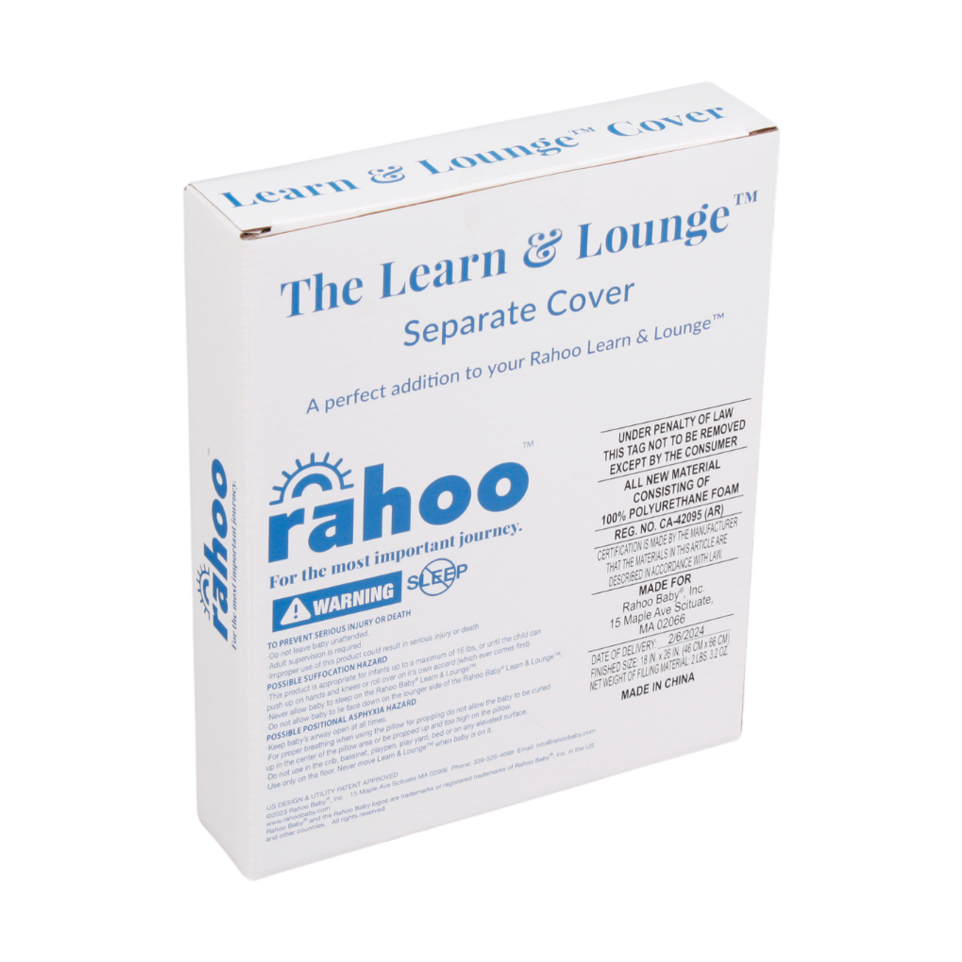 Rahoo Baby Learn & Lounge Cover - Space Gray.